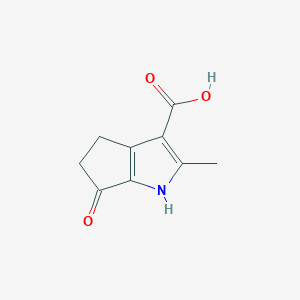 molecular formula C9H9NO3 B1629208 2-Methyl-6-oxo-1,4,5,6-tetrahydrocyclopenta[b]pyrrole-3-carboxylic acid CAS No. 844644-07-1