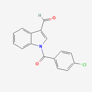 molecular formula C16H10ClNO2 B1629213 1-(4-Chlorobenzoyl)-1H-indole-3-carbaldehyde CAS No. 62189-77-9