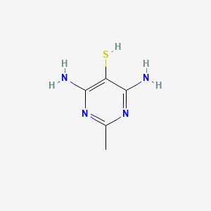 molecular formula C5H8N4S B1629237 4,6-Diamino-2-methylpyrimidine-5-thiol CAS No. 52514-03-1
