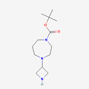 molecular formula C13H25N3O2 B1629241 Tert-butyl 4-(azetidin-3-yl)-1,4-diazepane-1-carboxylate CAS No. 219725-69-6