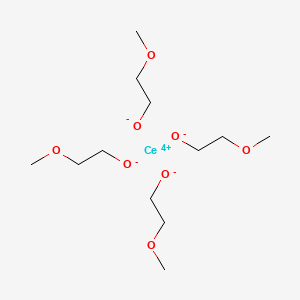 molecular formula C12H28CeO8 B1629242 Cerium(IV) methoxyethoxide, 18-20% w/w in methoxyethanol CAS No. 876107-33-4