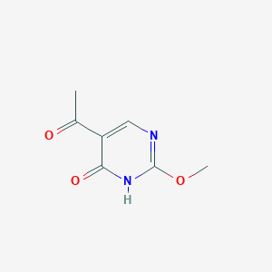 molecular formula C7H8N2O3 B1629246 5-Acetyl-4-hydroxy-2-methoxypyrimidine CAS No. 55996-06-0