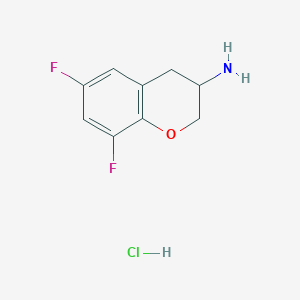 molecular formula C9H10ClF2NO B1629258 6,8-Difluoro-chroman-3-ylamine hydrochloride CAS No. 677773-53-4