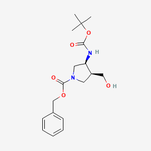 cis-3-(Boc-amino)-1-Cbz-4-(hydroxymethyl)pyrrolidine