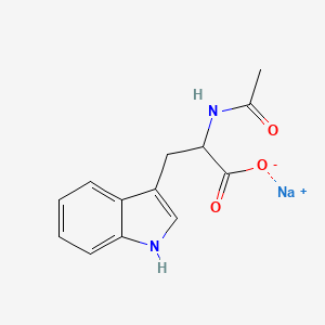 molecular formula C13H13N2NaO3 B1629270 Sodium acetyltryptophanate CAS No. 62307-74-8