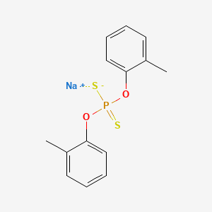 molecular formula C14H14NaO2PS2 B1629273 Sodium O,O-bis(methylphenyl) dithiophosphate CAS No. 61792-48-1