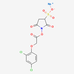 molecular formula C12H8Cl2NNaO8S B1629275 1-{[(2,4-二氯苯氧基)乙酰]氧基}-2,5-二氧代吡咯烷-3-磺酸钠 CAS No. 1135339-78-4