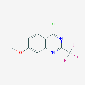 molecular formula C10H6ClF3N2O B1629286 4-氯-7-甲氧基-2-(三氟甲基)喹唑啉 CAS No. 951904-99-7