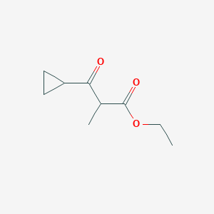 molecular formula C9H14O3 B1629303 3-Cyclopropyl-2-methyl-3-oxo-propionic acid ethyl ester CAS No. 21741-37-7