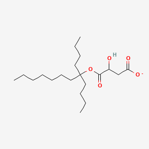 molecular formula C20H37O5- B1629307 4-[(5-Butyldodecan-5-YL)oxy]-3-hydroxy-4-oxobutanoate CAS No. 399551-19-0