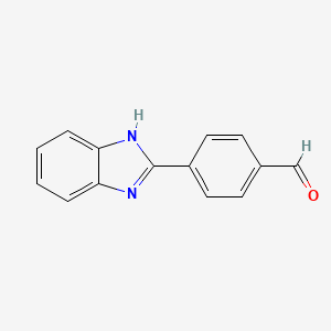 molecular formula C14H10N2O B1629326 4-(1H-benzimidazol-2-yl)benzaldehyde CAS No. 62404-69-7