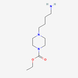 molecular formula C11H23N3O2 B1629347 Ethyl 4-(4-aminobutyl)piperazine-1-carboxylate CAS No. 83089-23-0