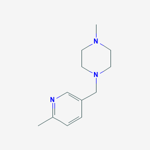 molecular formula C12H19N3 B1629353 1-Methyl-4-((6-methylpyridin-3-yl)methyl)piperazine CAS No. 1245646-56-3