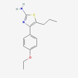 B1629362 4-(4-Ethoxyphenyl)-5-propyl-1,3-thiazol-2-amine CAS No. 461033-41-0