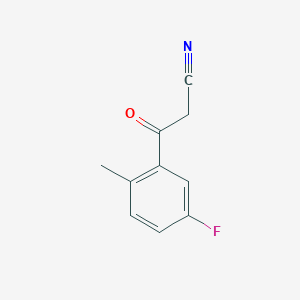 molecular formula C10H8FNO B1629377 3-(5-フルオロ-2-メチルフェニル)-3-オキソプロパンニトリル CAS No. 884504-23-8