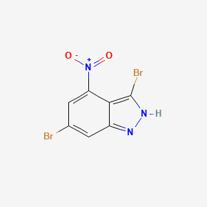 molecular formula C7H3Br2N3O2 B1629378 3,6-Dibromo-4-nitro-1H-indazole CAS No. 885519-42-6