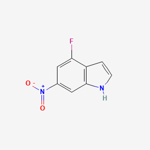 molecular formula C8H5FN2O2 B1629385 4-Fluoro-6-nitro-1H-indole CAS No. 885520-28-5