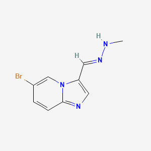 molecular formula C9H9BrN4 B1629388 (E)-6-Bromo-3-((2-methylhydrazono)methyl)imidazo[1,2-a]pyridine CAS No. 1135237-52-3