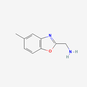 molecular formula C9H10N2O B1629399 (5-甲基苯并[d]恶唑-2-基)甲胺 CAS No. 944897-59-0