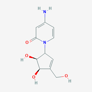 molecular formula C11H14N2O4 B162940 Cyclopentenyl-3-deazacytidine CAS No. 130378-88-0