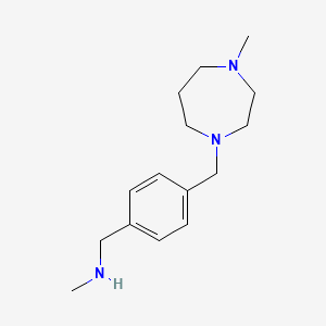 molecular formula C15H25N3 B1629406 N-甲基-1-[4-[(4-甲基-1,4-二氮杂环-1-基)甲基]苯基]甲胺 CAS No. 884507-55-5