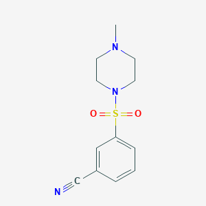 molecular formula C12H15N3O2S B1629413 3-((4-Methylpiperazin-1-yl)sulfonyl)benzonitrile CAS No. 1016672-98-2