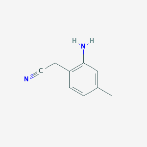 molecular formula C9H10N2 B1629418 (2-氨基-4-甲基苯基)乙腈 CAS No. 861068-42-0