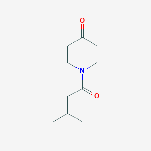 molecular formula C10H17NO2 B1629456 1-(3-Methylbutanoyl)piperidin-4-one CAS No. 919118-55-1