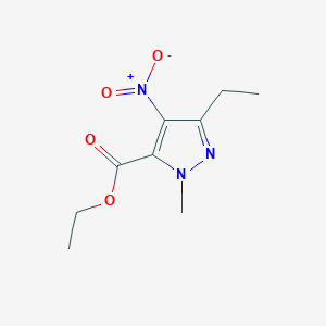 Ethyl 3-ethyl-1-methyl-4-nitro-1H-pyrazole-5-carboxylate