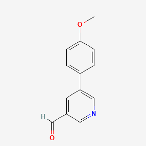B1629467 5-(4-Methoxyphenyl)nicotinaldehyde CAS No. 887973-88-8