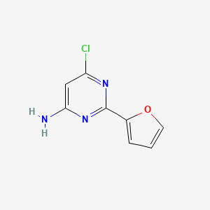 molecular formula C8H6ClN3O B1629473 6-Chloro-2-(furan-2-yl)pyrimidin-4-amine CAS No. 856173-22-3