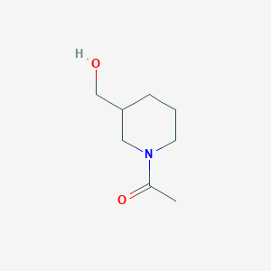 molecular formula C8H15NO2 B162950 1-(3-(Hydroxymethyl)piperidin-1-yl)ethanone CAS No. 136866-85-8