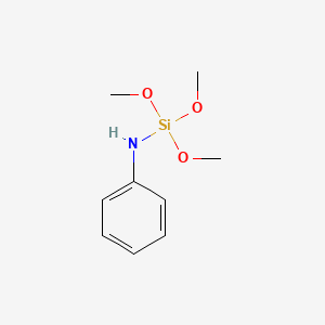 molecular formula C9H15NO3Si B1629500 (Trimethoxysilyl)aniline CAS No. 34390-22-2