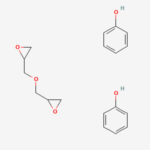molecular formula C18H22O5 B1629503 2-(Oxiran-2-ylmethoxymethyl)oxirane;phenol CAS No. 98460-24-3
