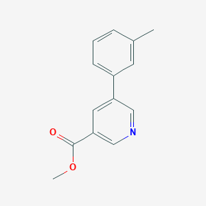 molecular formula C14H13NO2 B1629506 Methyl 5-(m-tolyl)nicotinate CAS No. 93349-93-0