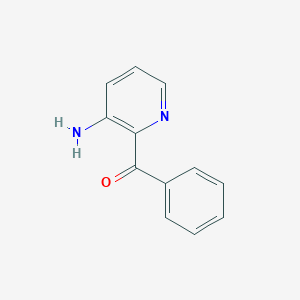 molecular formula C12H10N2O B1629516 Methanone, (3-amino-2-pyridinyl)phenyl- CAS No. 3810-13-7