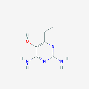 molecular formula C6H10N4O B1629522 2,4-二氨基-6-乙基嘧啶-5-醇 CAS No. 83403-29-6