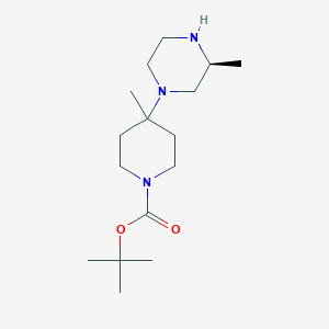 molecular formula C16H31N3O2 B1629525 (S)-Tert-butyl 4-methyl-4-(3-methylpiperazin-1-YL)piperidine-1-carboxylate CAS No. 306296-78-6