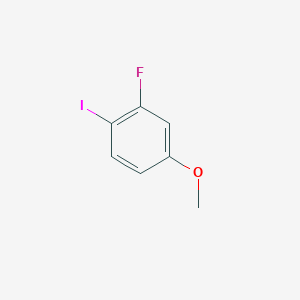 molecular formula C7H6FIO B1629533 2-Fluoro-1-iodo-4-methoxybenzene CAS No. 458-51-5