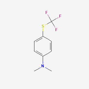 molecular formula C9H10F3NS B1629539 N,N-Dimethyl-4-(trifluoromethylthio)aniline CAS No. 2677-71-6
