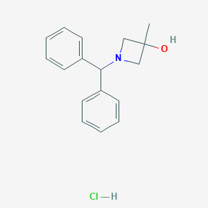 B162955 1-(Diphenylmethyl)-3-methylazetidin-3-ol hydrochloride CAS No. 133891-86-8