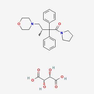 molecular formula C29H38N2O8 B1629553 Dextromoramide D-tartrate CAS No. 23071-04-7