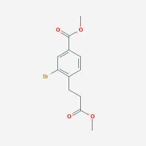 Methyl 3-bromo-4-(3-methoxy-3-oxopropyl)benzoate