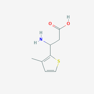 molecular formula C8H11NO2S B1629570 3-Amino-3-(3-methylthiophen-2-yl)propanoic acid CAS No. 682802-96-6