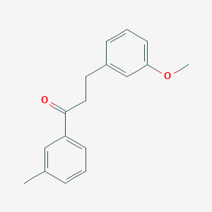 molecular formula C17H18O2 B1629571 3-(3-Methoxyphenyl)-3'-methylpropiophenone CAS No. 898774-40-8