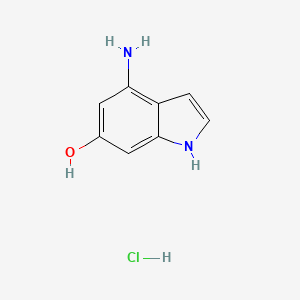 molecular formula C8H9ClN2O B1629573 4-amino-1H-indol-6-ol;hydrochloride CAS No. 1134321-85-9