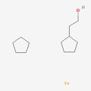 molecular formula C12H24FeO B1629581 Cyclopentane;2-cyclopentylethanol;iron CAS No. 53954-85-1