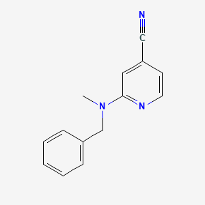 molecular formula C14H13N3 B1629591 2-(Benzyl(methyl)amino)isonicotinonitrile CAS No. 501378-53-6