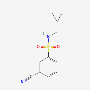 molecular formula C11H12N2O2S B1629593 3-Cyano-N-(cyclopropylmethyl)benzenesulfonamide CAS No. 1016869-27-4
