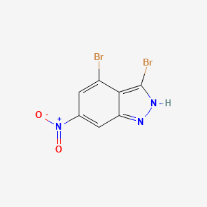 molecular formula C7H3Br2N3O2 B1629595 3,4-Dibromo-6-nitro-1H-indazole CAS No. 885519-49-3